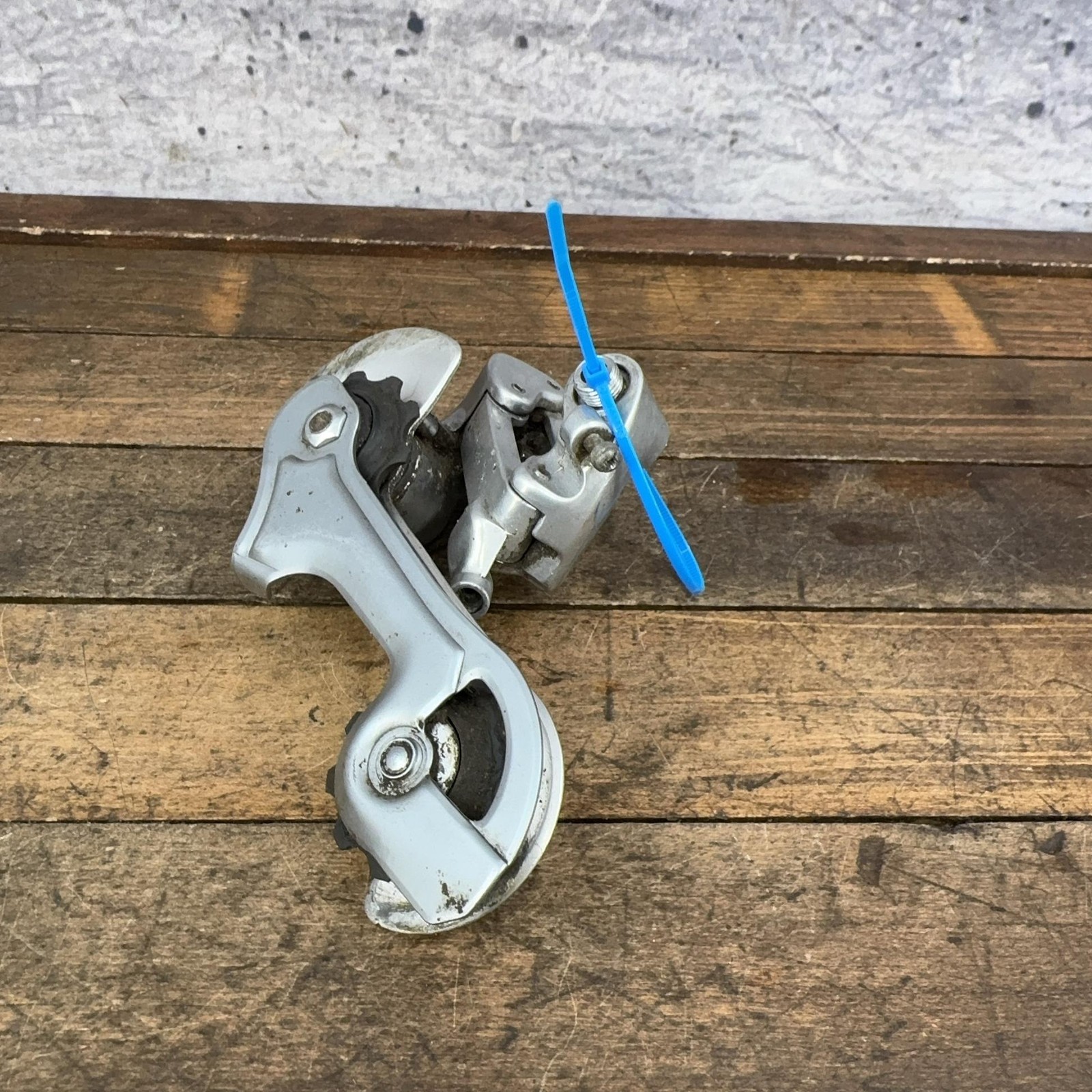 Vintage Suntour XC Rear Derailleur Lone Cage Silver MTB Bike 245g 80s