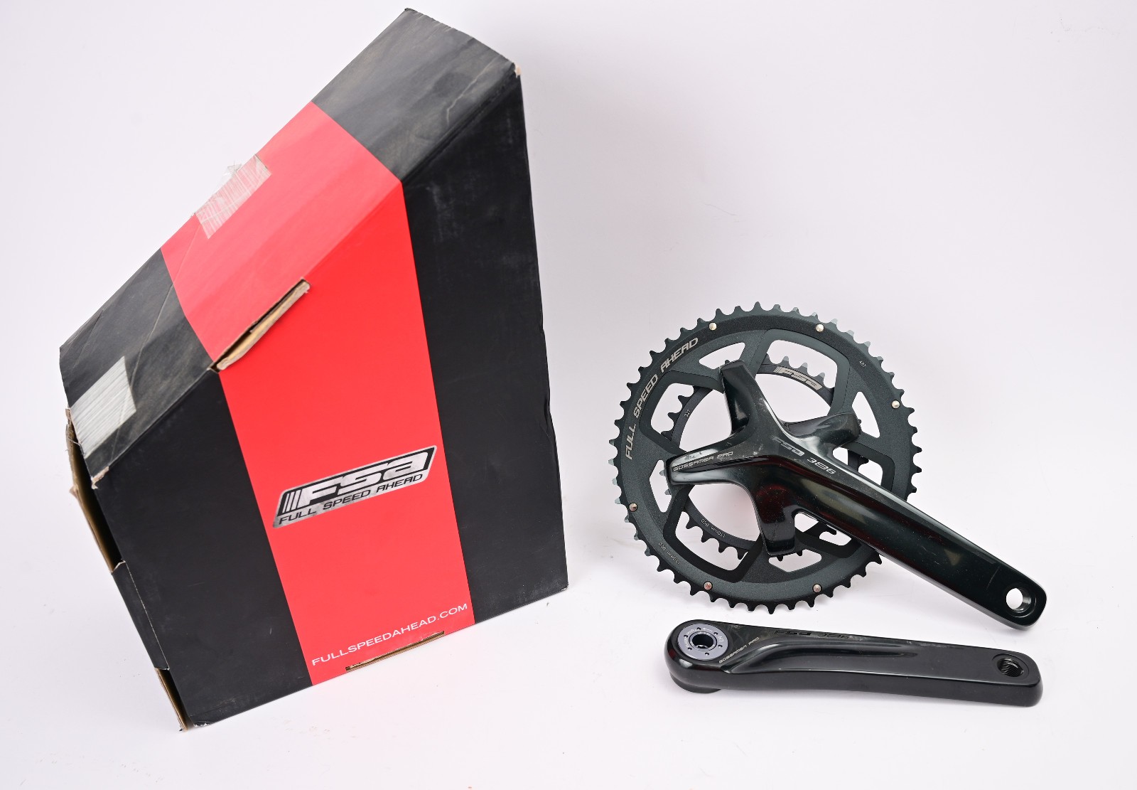 FSA Gossamer Pro 172.5mm 48/32t BB386 EVO ABS Road Bike Double Crankset NEW