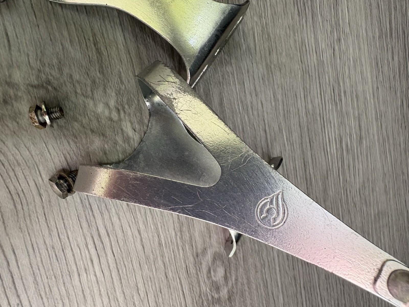 CINELLI TOE CLIPS (2) ALUMINUM LARGE 36 GRAMS 60 MM PLATFORM WITH HARDWARE