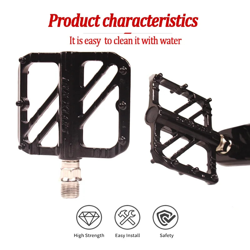 Bicycle Pedals Sealed DU Bearing Flat Pedals for BMX Road Bike Cycling Pedal