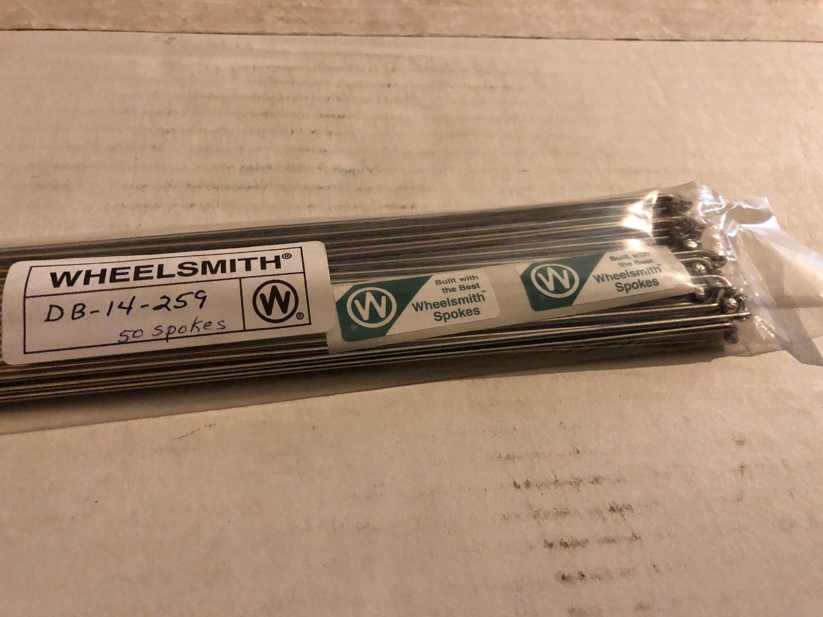 Wheelsmith DB-14-259mm Spokes Silver Bag of 50