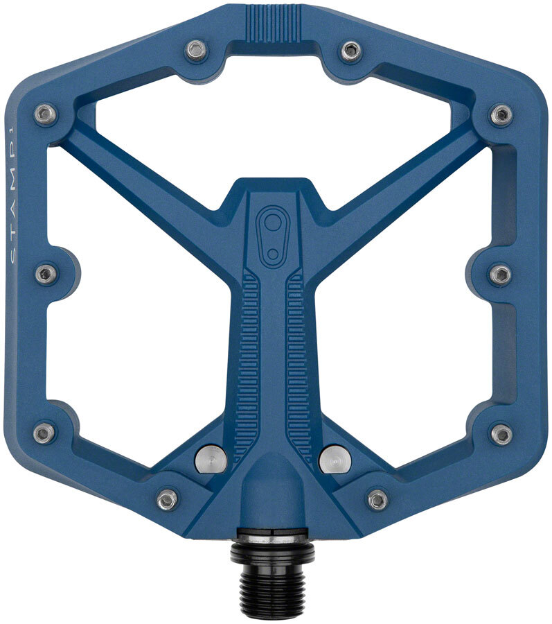 Crankbrothers Stamp 1 Gen 2 Pedals – Platform, Composite, 9/16″, Navy, Large