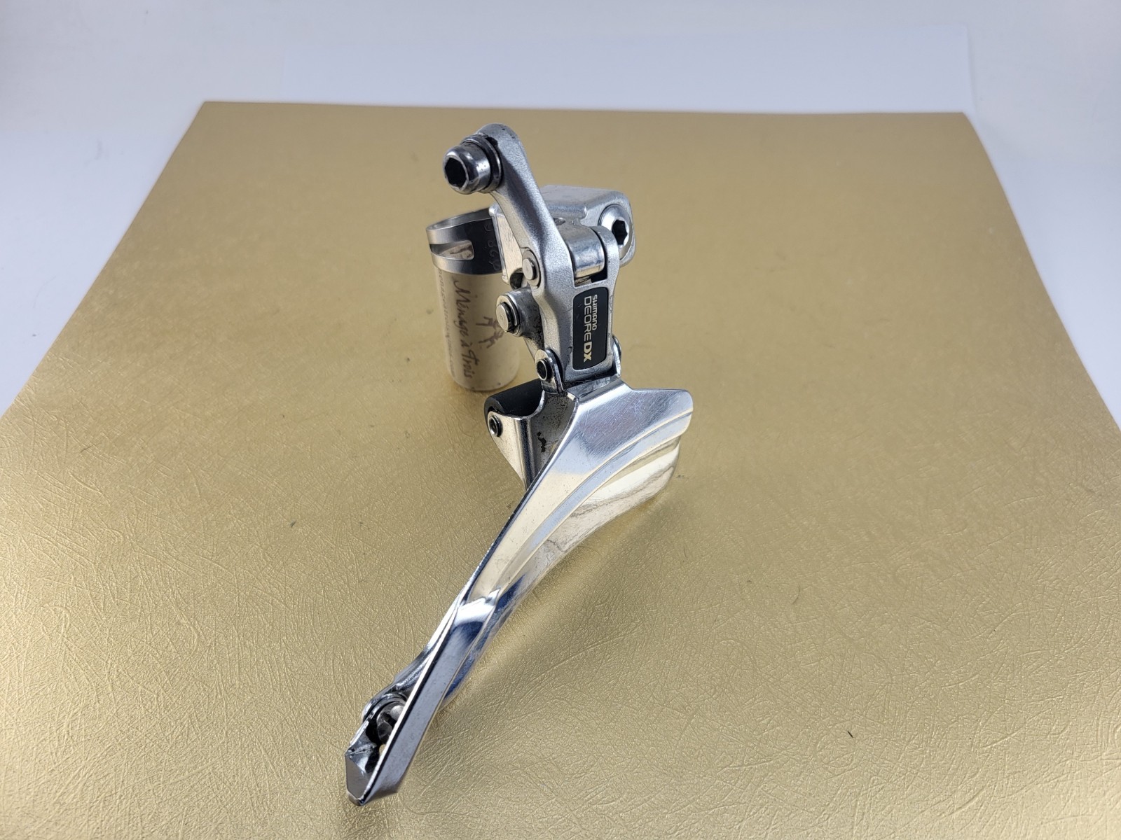 Shimano Deore DX front derailleurs band type for 28.6 nice condition bottom pull