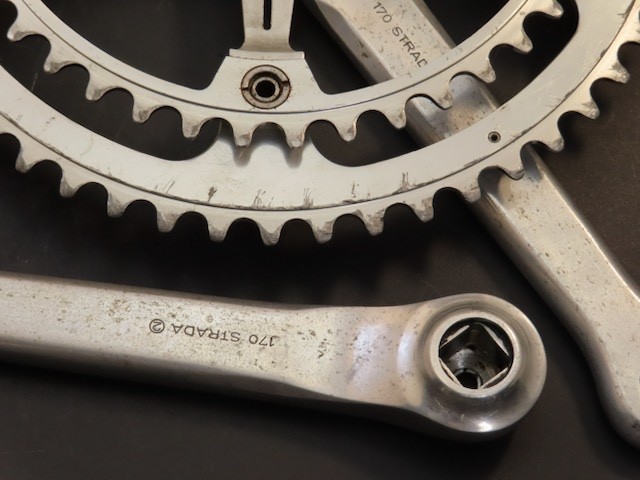 170mm x 144 bcd Campagnolo Super Record Olmo Pantograph Cranset 52/42 Italy 1982