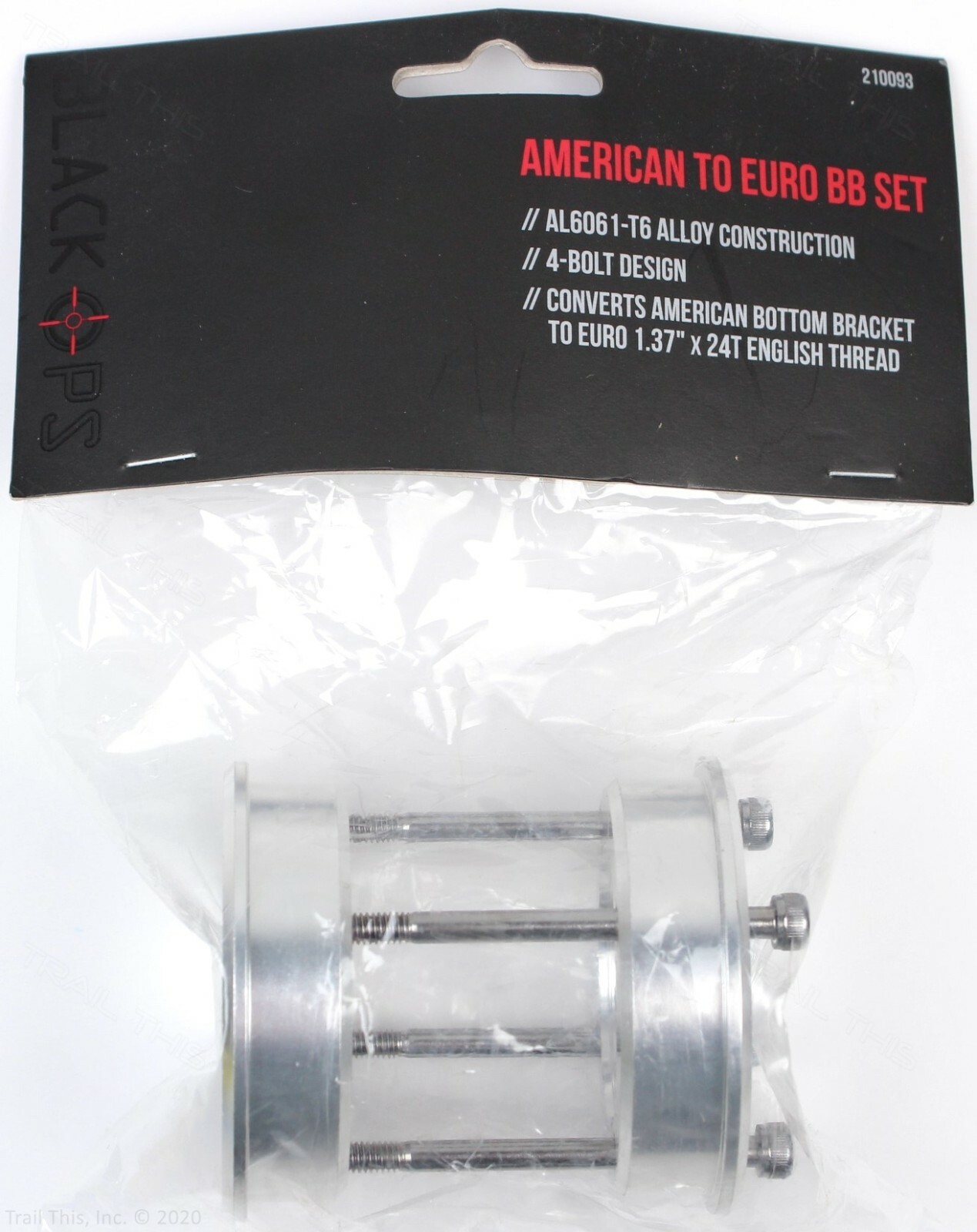 BlackOps American to English Threaded Bottom Bracket BB Cup BMX Bike Adaptor Kit