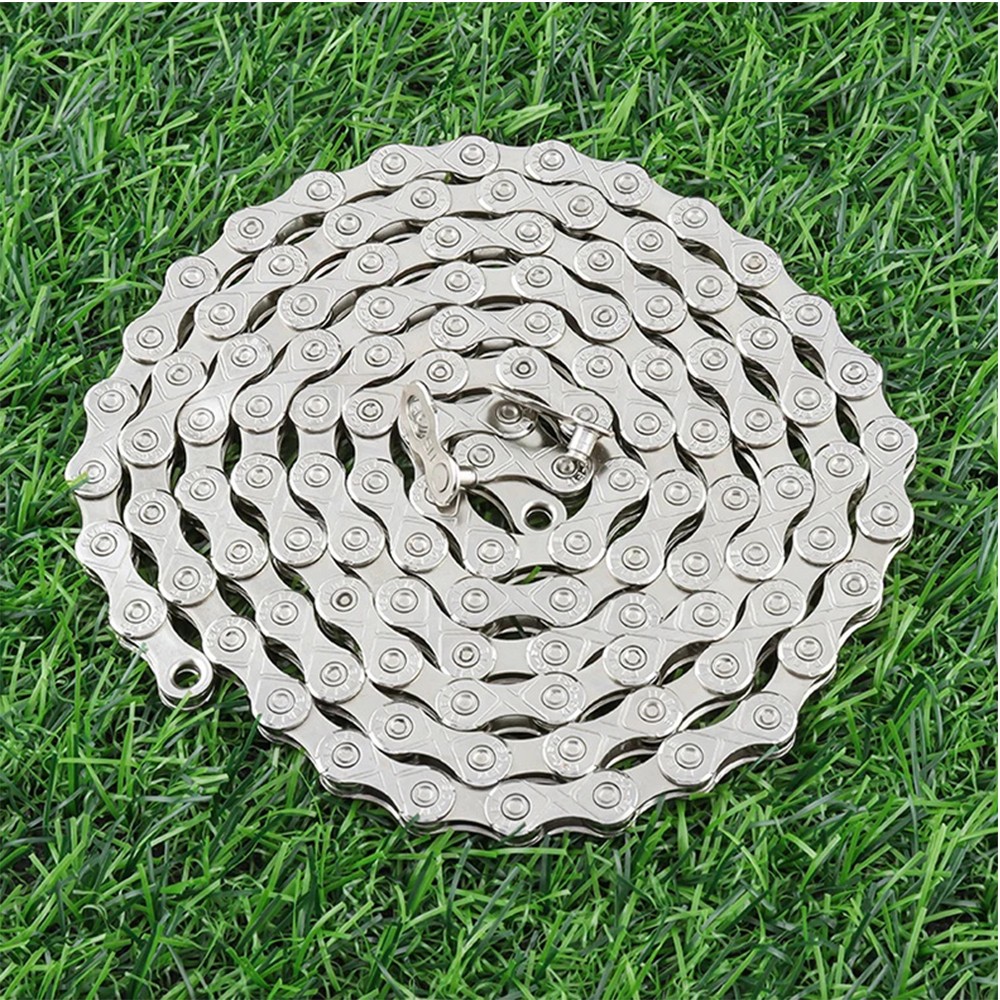 Mountain Road Bicycle Chain 6/7/8/9/10/11/12 Speed Silver Steel Shifter Chain
