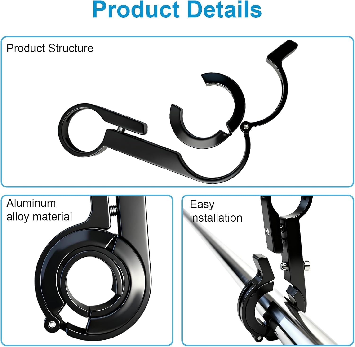 Bike Handlebar Extender – 4in Aluminum Alloy Handlebar Extension with Single Mou