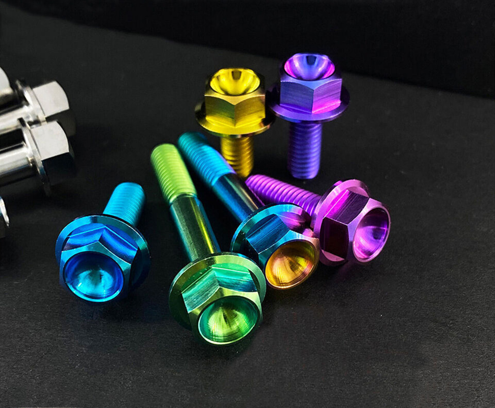 M8 Titanium Bolts Small Flange Head Hex Screw 15 20 25 30 35 40 45 50 55 60 65mm