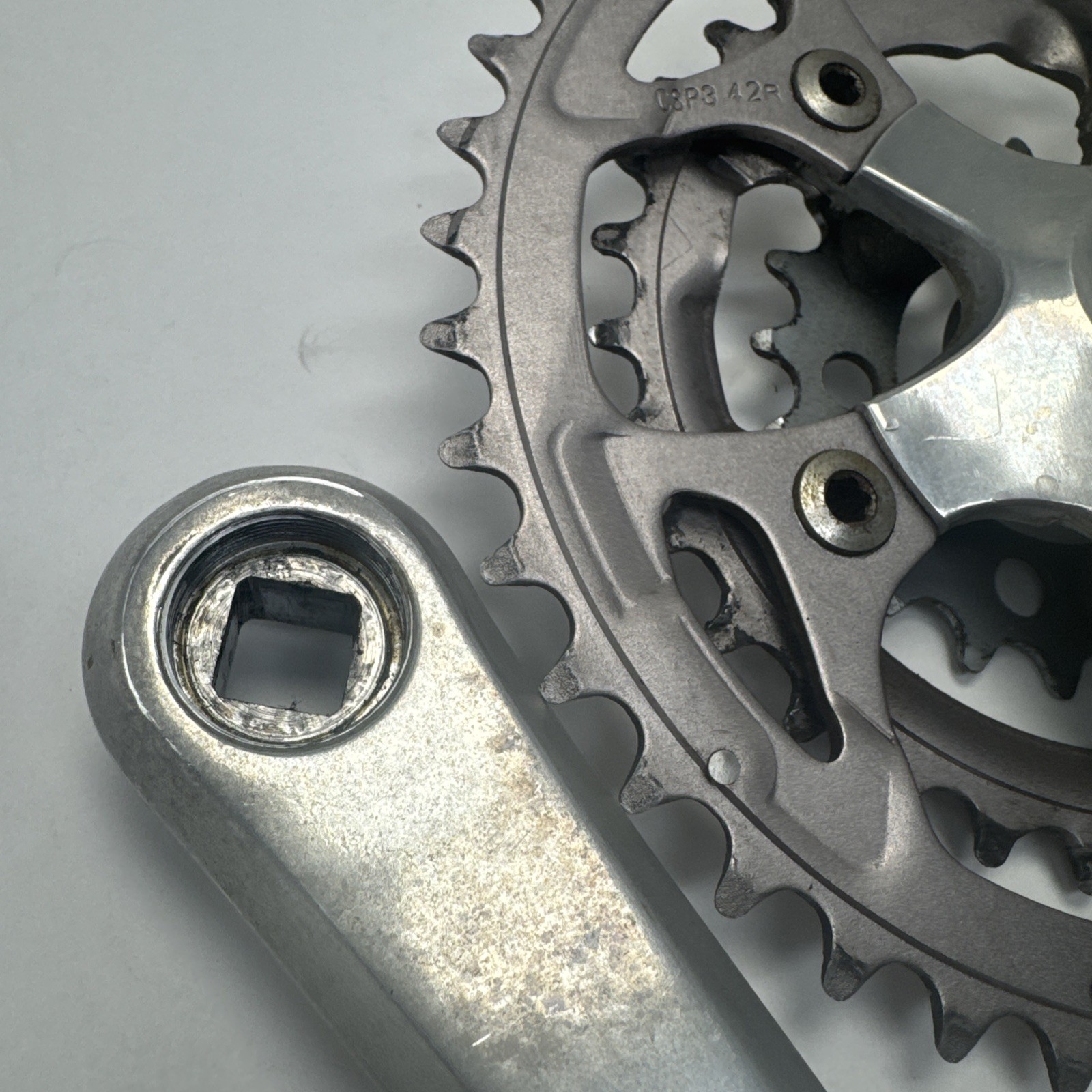 Vintage Sugino Impel Mountain Bike Triple Crankset 175mm 42/32/20 CSS III Hard