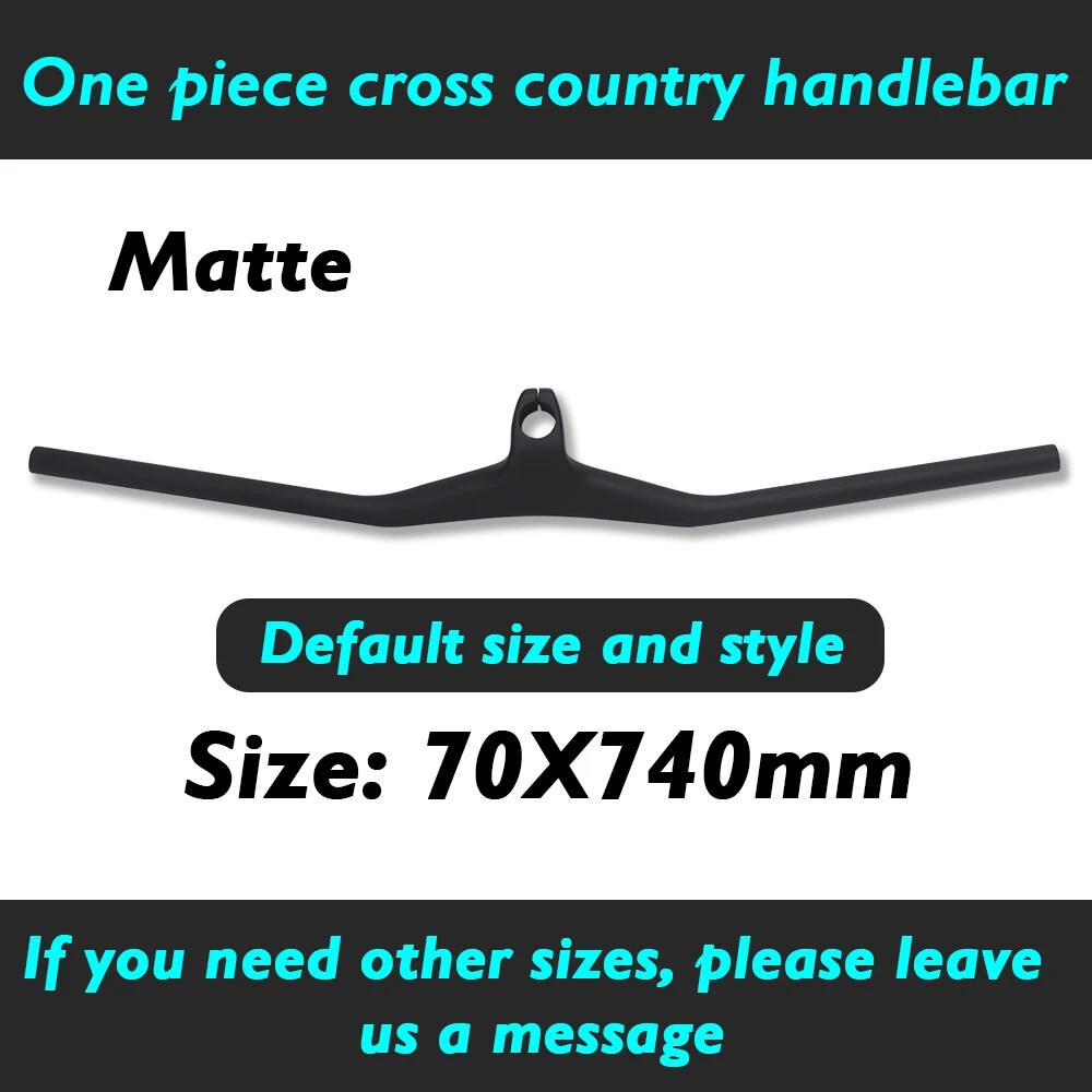 Carbon Fiber MTB Bike Integrated Handlebar with Stem Riser 17 Degree Bike Parts
