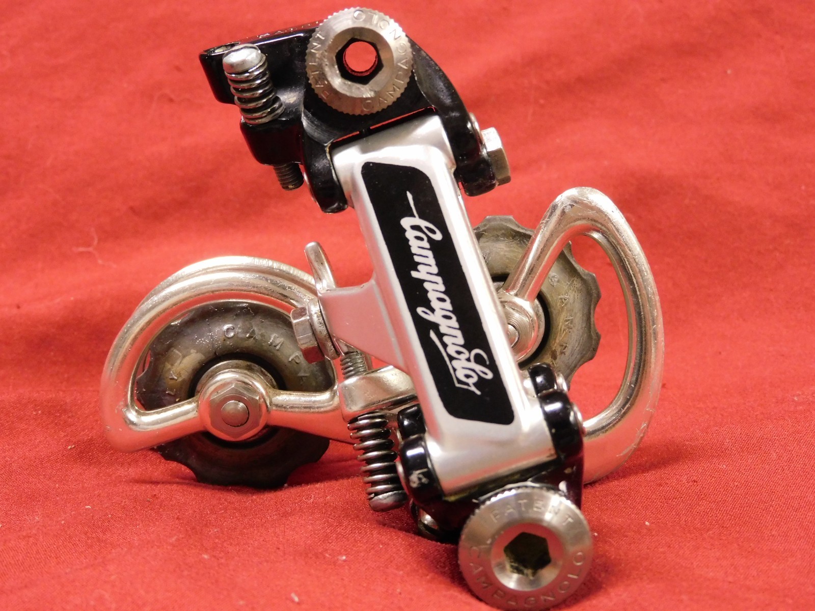Vintage Pat. 81 Campagnolo 4001 Super Record Rear Derailleur w/ Titanium Bolts
