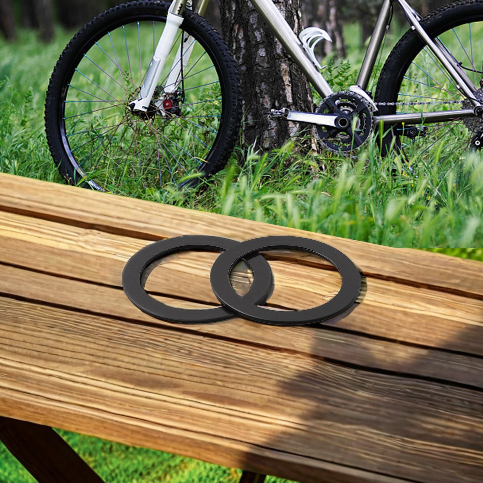 Washer Spacer Bicycle Adapter Aluminum Alloy Bottom Bracket Crank Chainring