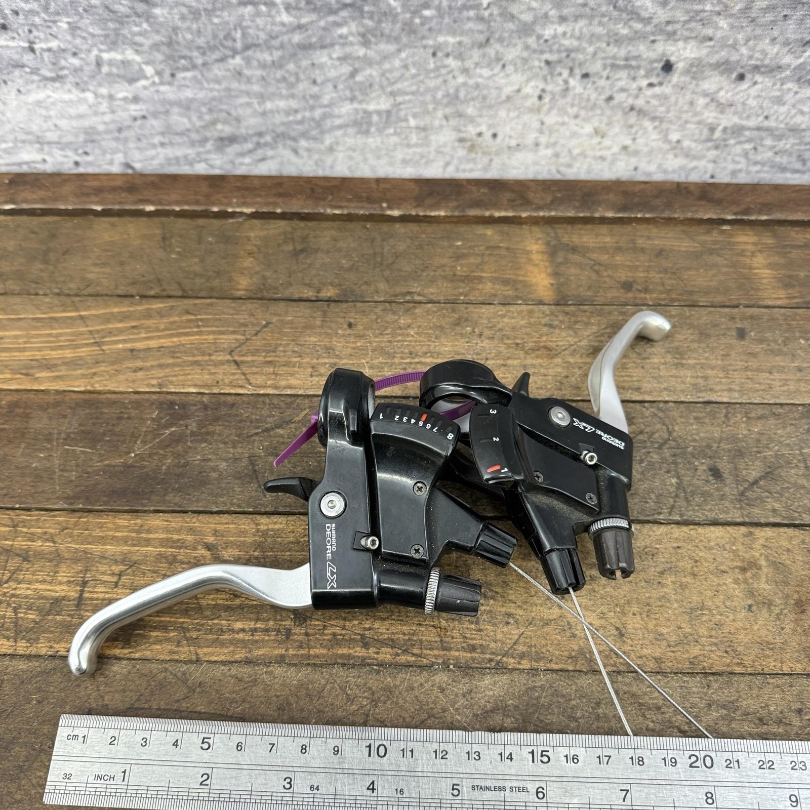 Vintage Shimano Deore LX ST-M567 8s Shifter Brake Lever Set Trigger 90s 3×8 MTB