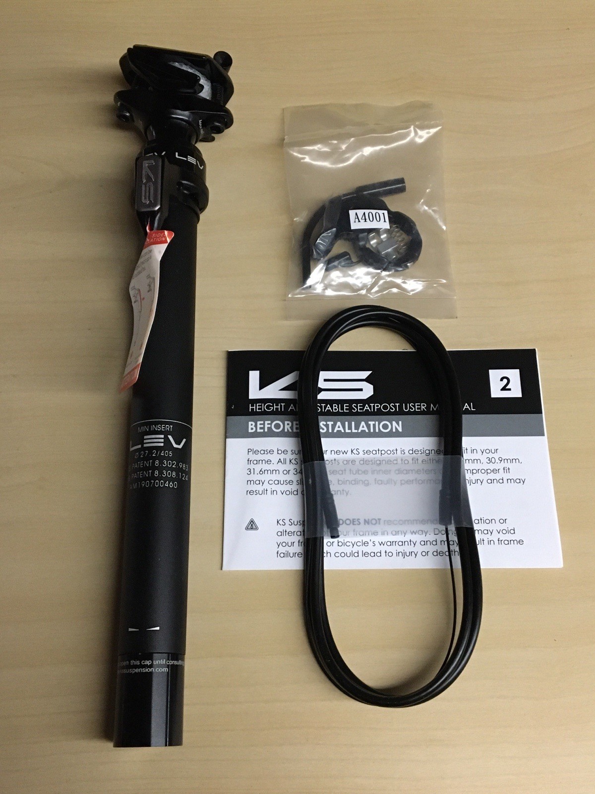 KS Kind Shock LEV Dropper Seatpost 27.2×100