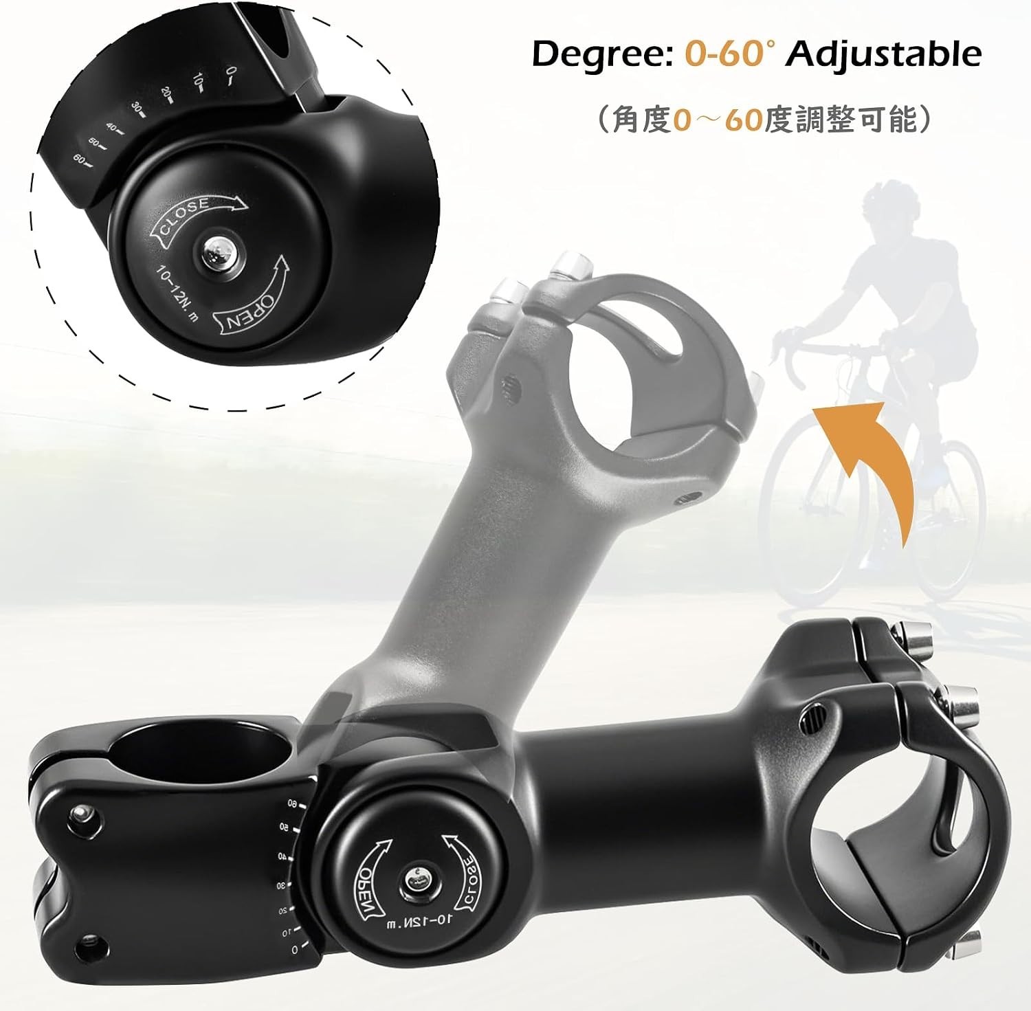 Bike Stem 25.4 31.8 Adjustable 90/110/130/145mm Bike Handlebar Extender Stem …