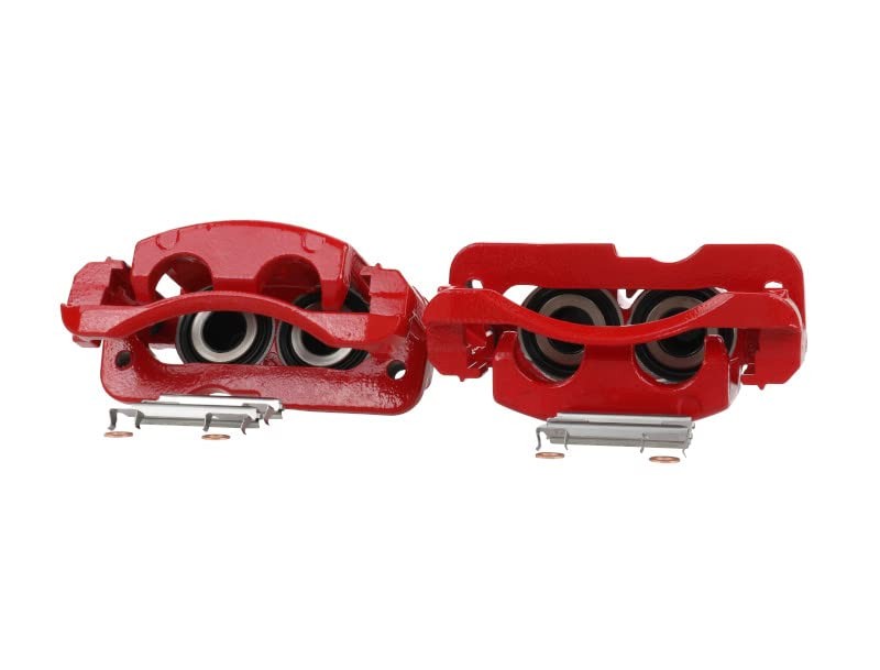 Front Red Powder Coated Brake Caliper Pair for Cadillac Escalade 2002-06