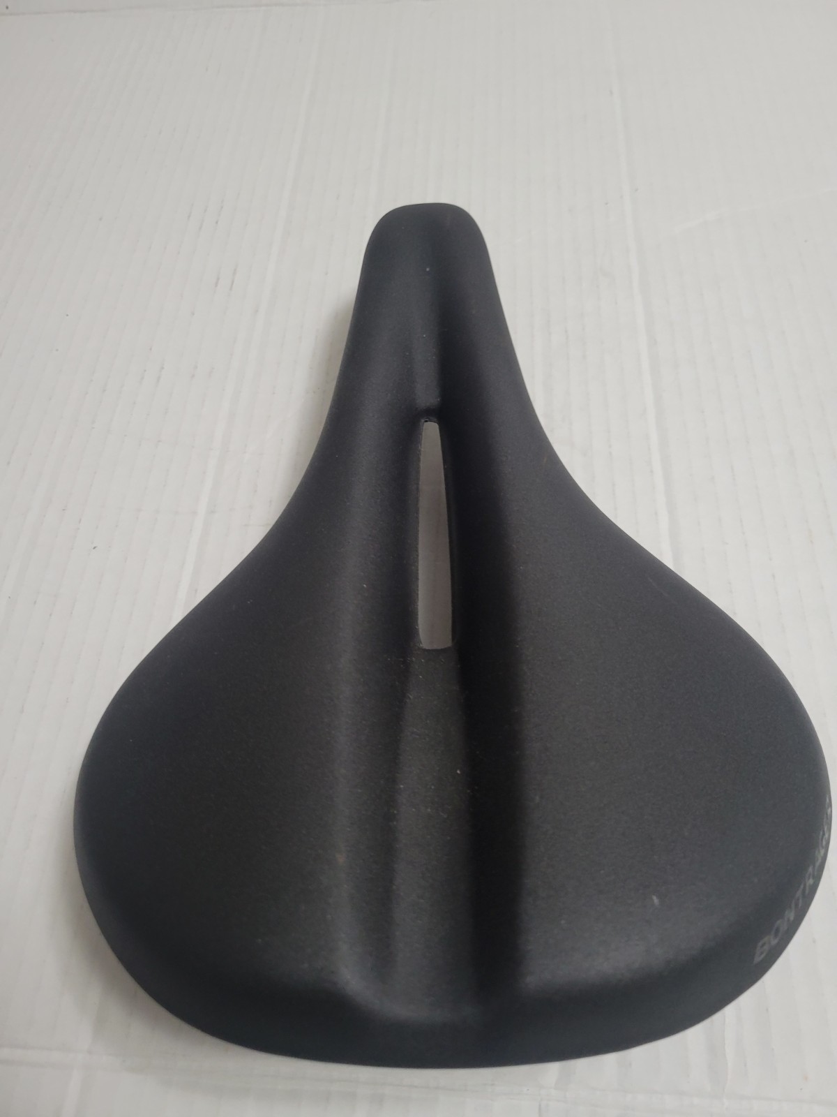 Bontrager Cutaway Saddle/Seat w/ Steel Rails, Black, Synthetic/Steel, Universal