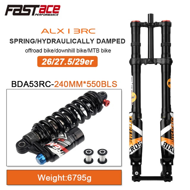 Electric Dirt Bike Fork 26/27.5/29 Inch DH Inverted Air Suspension Fork