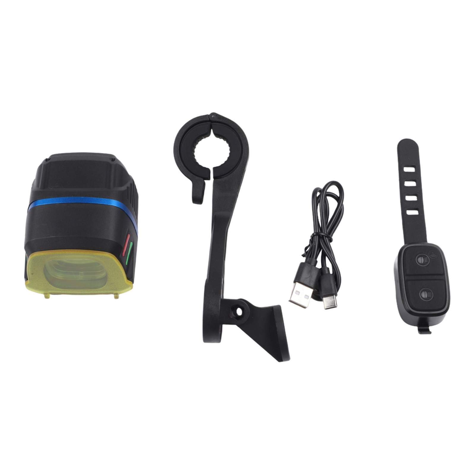 USB-C Bike Light Bike Headlight 280-1100LM Output Dual Yellow/white Beam