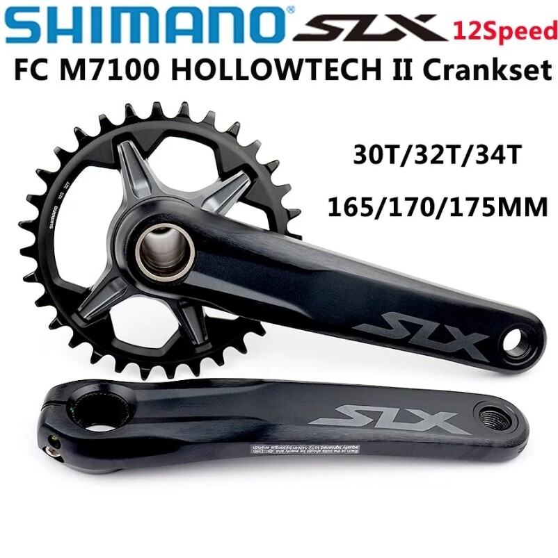 SHIMANO SLX M7100 Crankset 1×12-speed MTB Bike 170mm 175mm Chainring 32T 34T