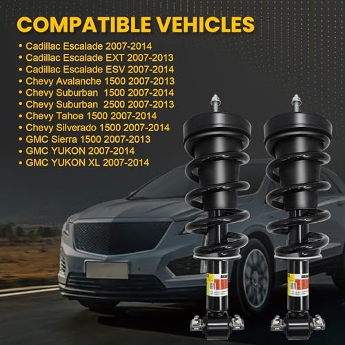 19353951 580-435 2 PCS Front Shock Absorber Assembly Compatible with Front Assy