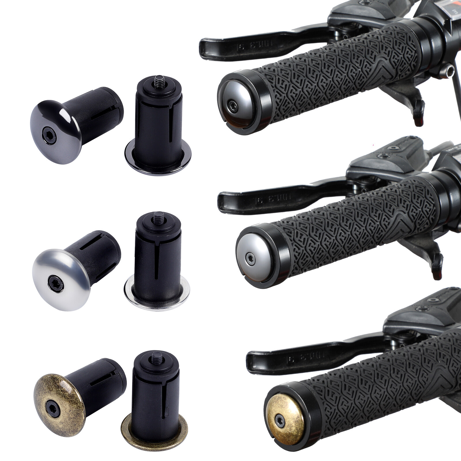 WEST BIKING Bicycle Handlebar Grip Plugs Bar End Cap Cover MTB Bike Bar Ends