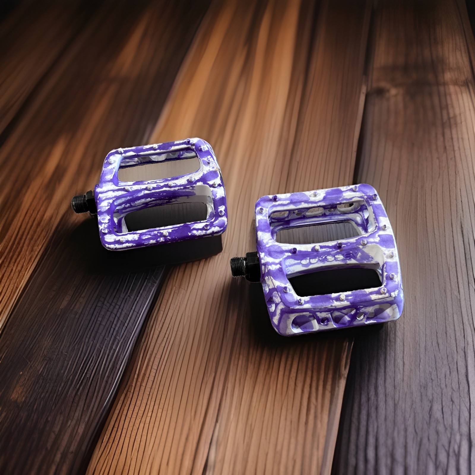 Odyssey Twisted PC Pedals 9/16″ Platform Bike Pedals Purple Lightweight Used