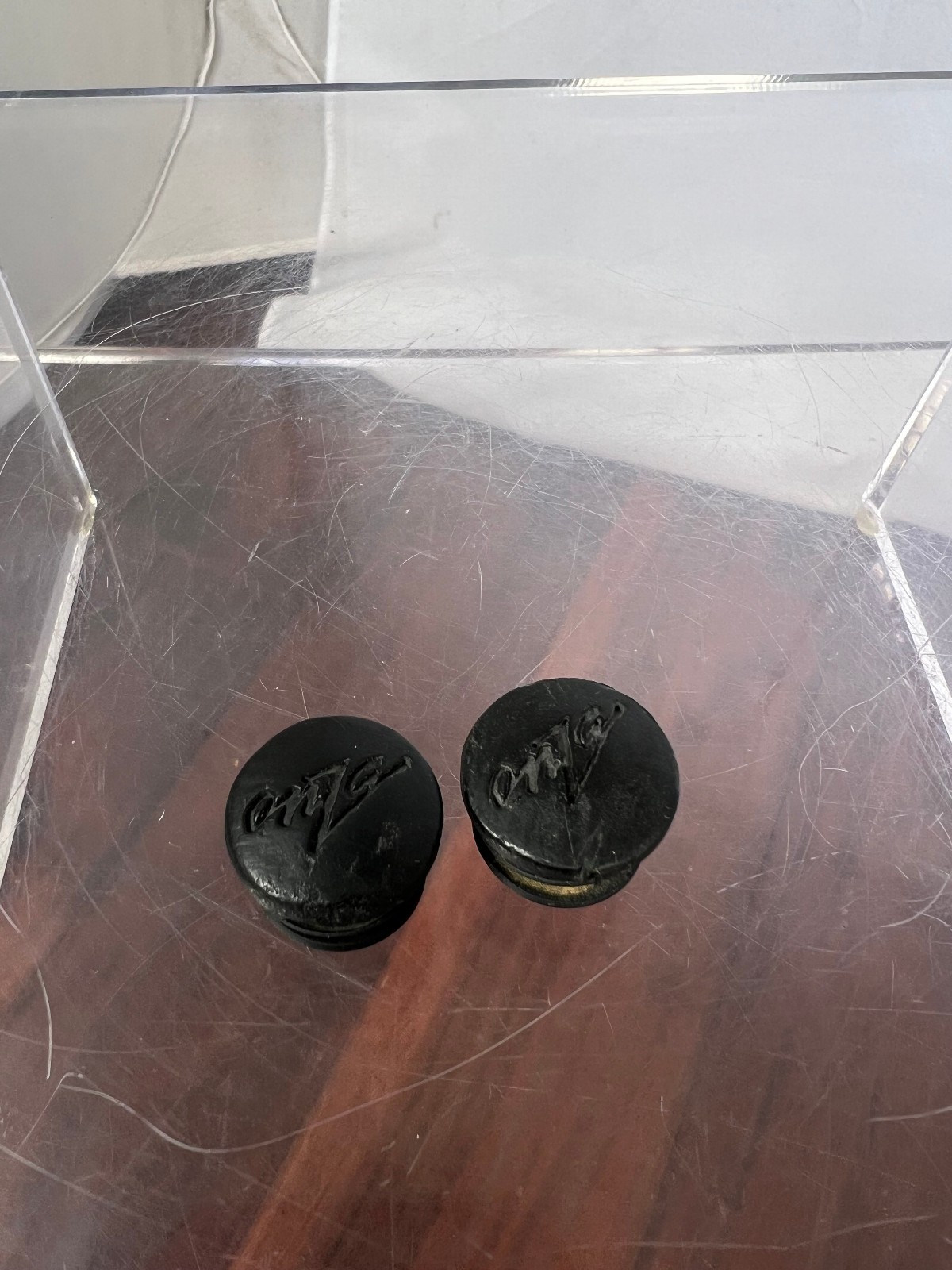 Vintage Onza Bar End Plugs Caps MTB Handlebar Caps Bicycle 90s Black