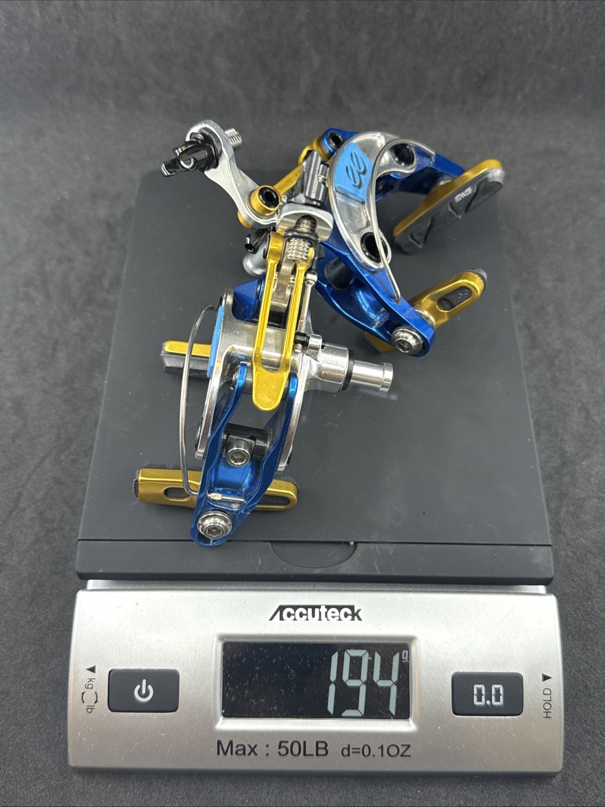 Cane Creek eeBrakes LIMITED EDITION ~ Blue Gold Silver ~ Rim Brakes Center Mount