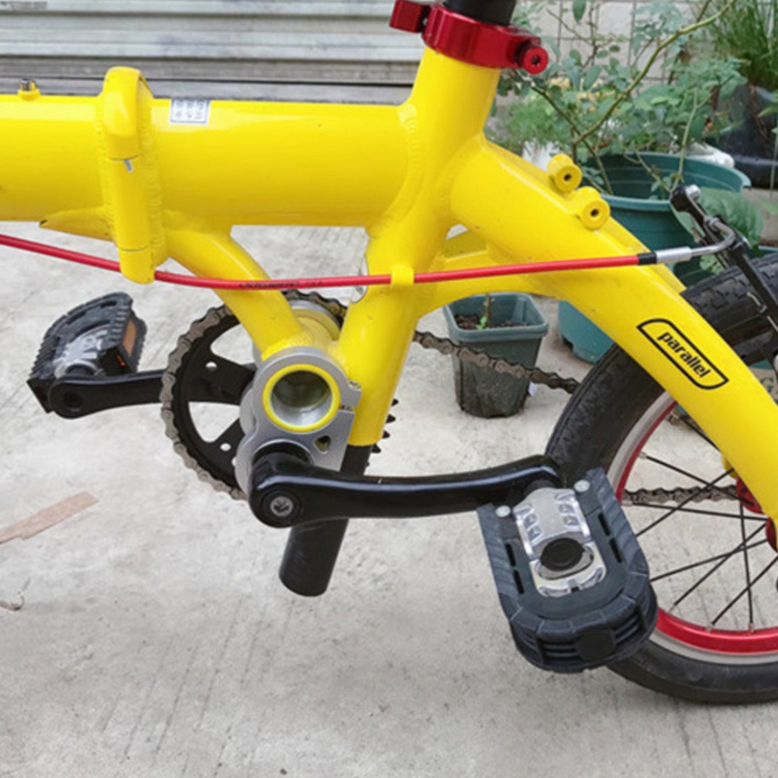 Kids Bike Bottom Bracket Kit Easy Pedaling Crank Set Long-Lasting