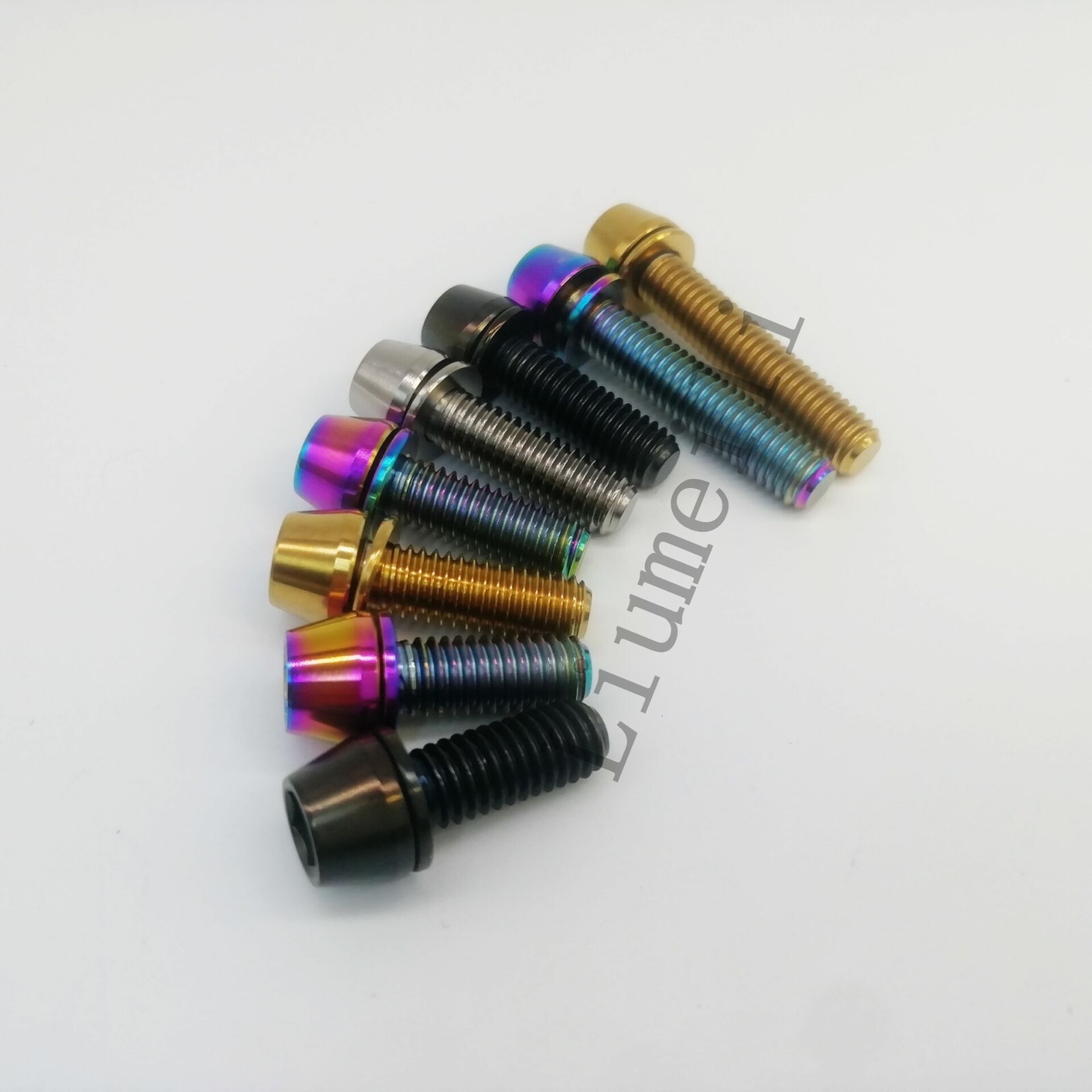 Titanium Ti Bolts Tapered Screws M6x16 18 20 30mm Washers Bicycle Disc Brake