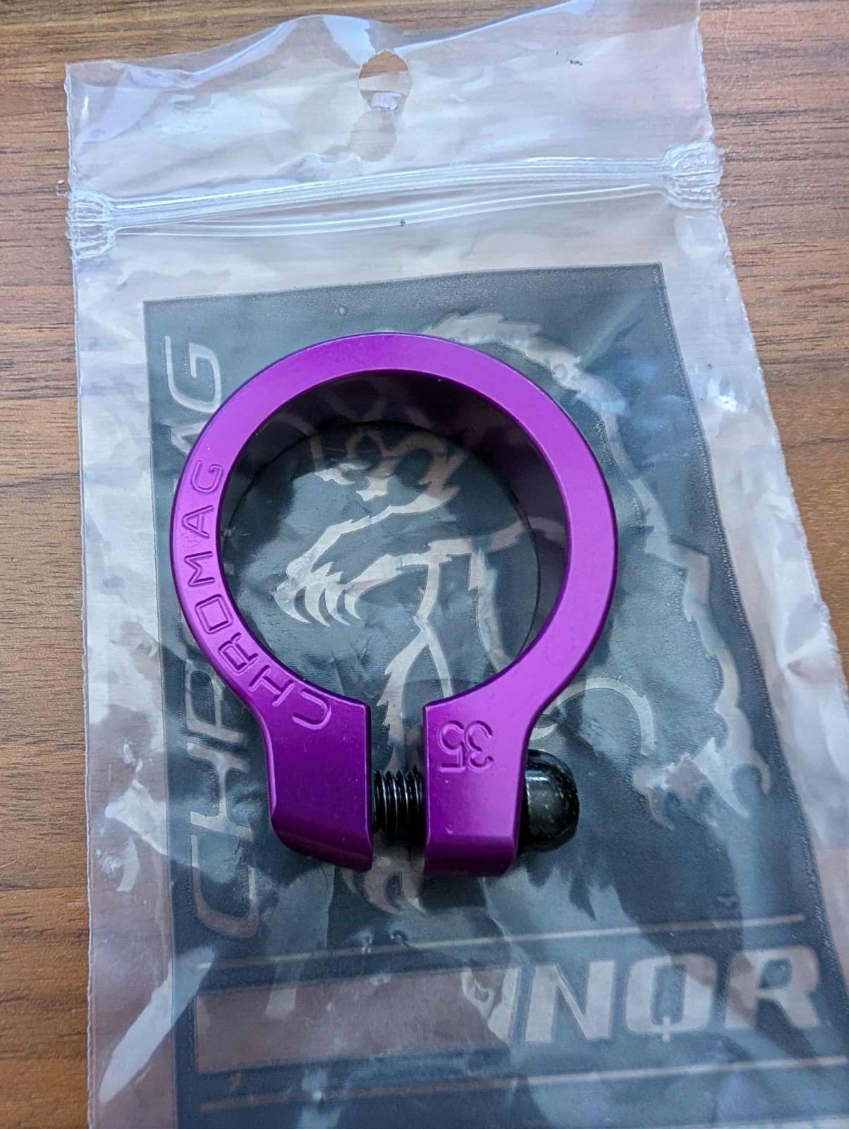 Chromag NQR Seatpost Clamp 35mm PURPLE – NEW