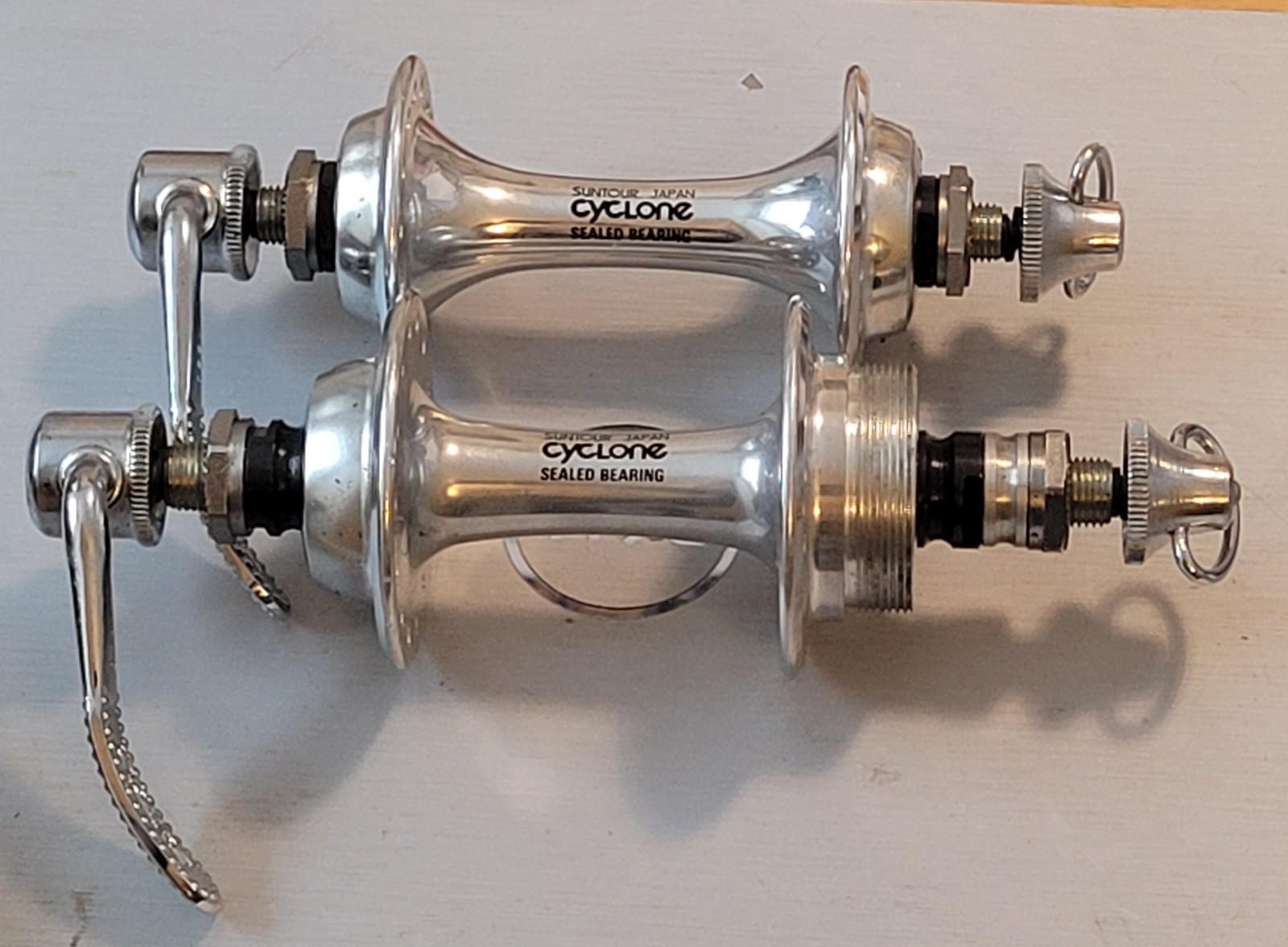 SUNTOUR CYCLONE Hub Set 28h 100-120mm English 1980s Vintage New Old Stock In Box