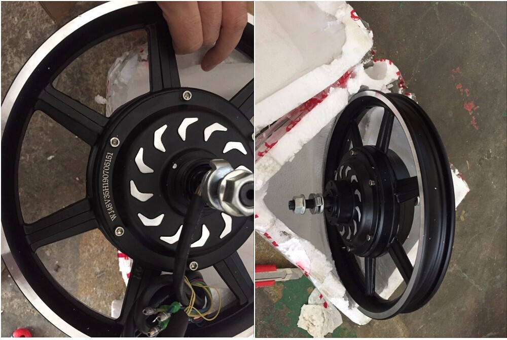 14 Inch Wheel Hub Motor Electric Bicycle Brushless Motor Tyre 14X2.125 350W 500W