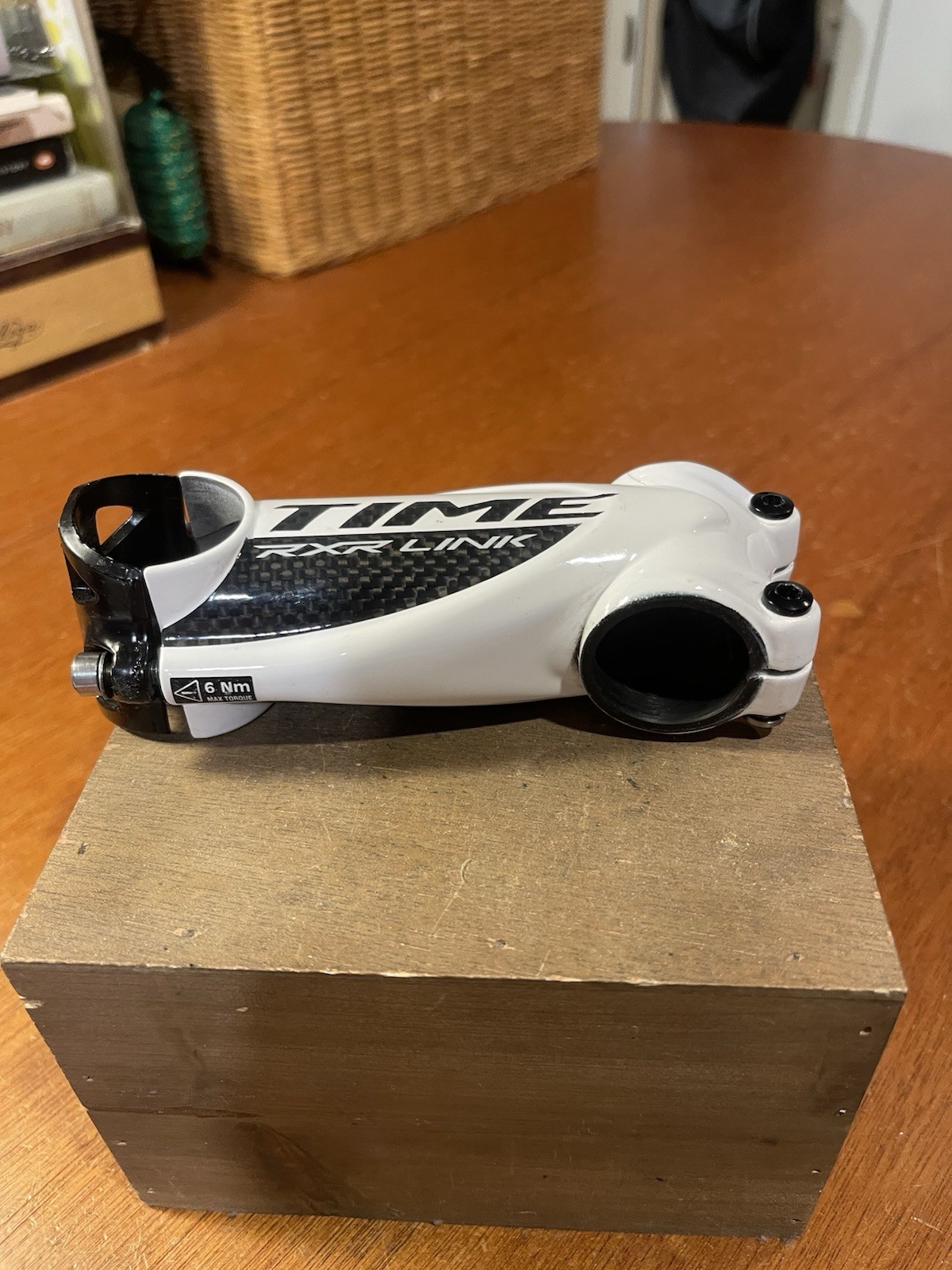 Time RXR Link White 100mm Carbon 31.8mm Stem 1 1/8″