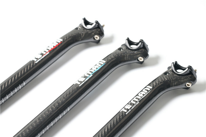 3K Carbon Seatpost Offset Bicycle Saddle Post Tube 25.4/27.2/30.8/31.6mm Gloss