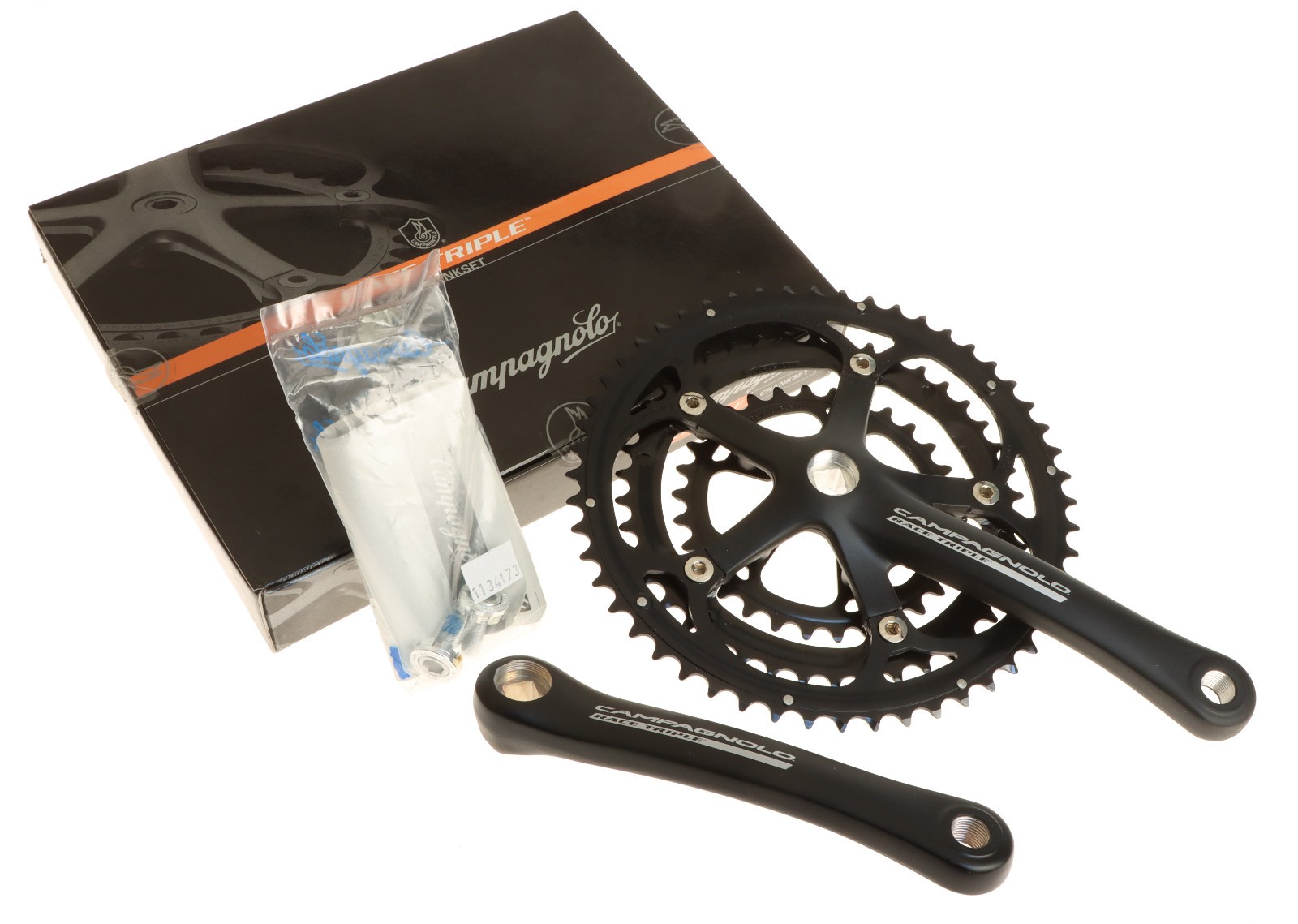 Campagnolo Race Triple Crankset 10 Speed 52/42/30T 170mm Black NOS NEW