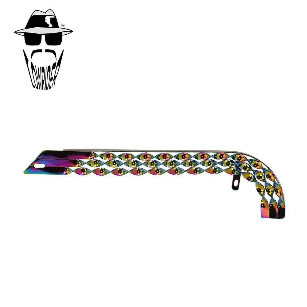 ORIGINAL LOWRIDER TRIPLE FLAT TWISTED OIL SLICK CHAIN GUARD 20″ LOWRIDER BIKES.