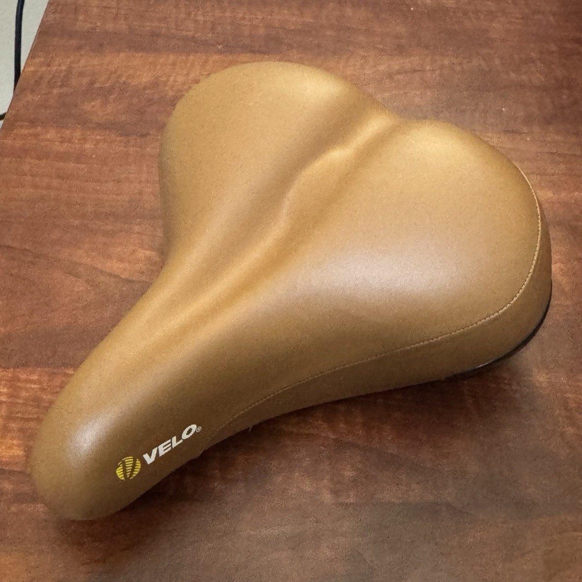 VELO Tour Ela X Comfort Bicycle Saddle Seat, Brown, Synthetic/Plastic