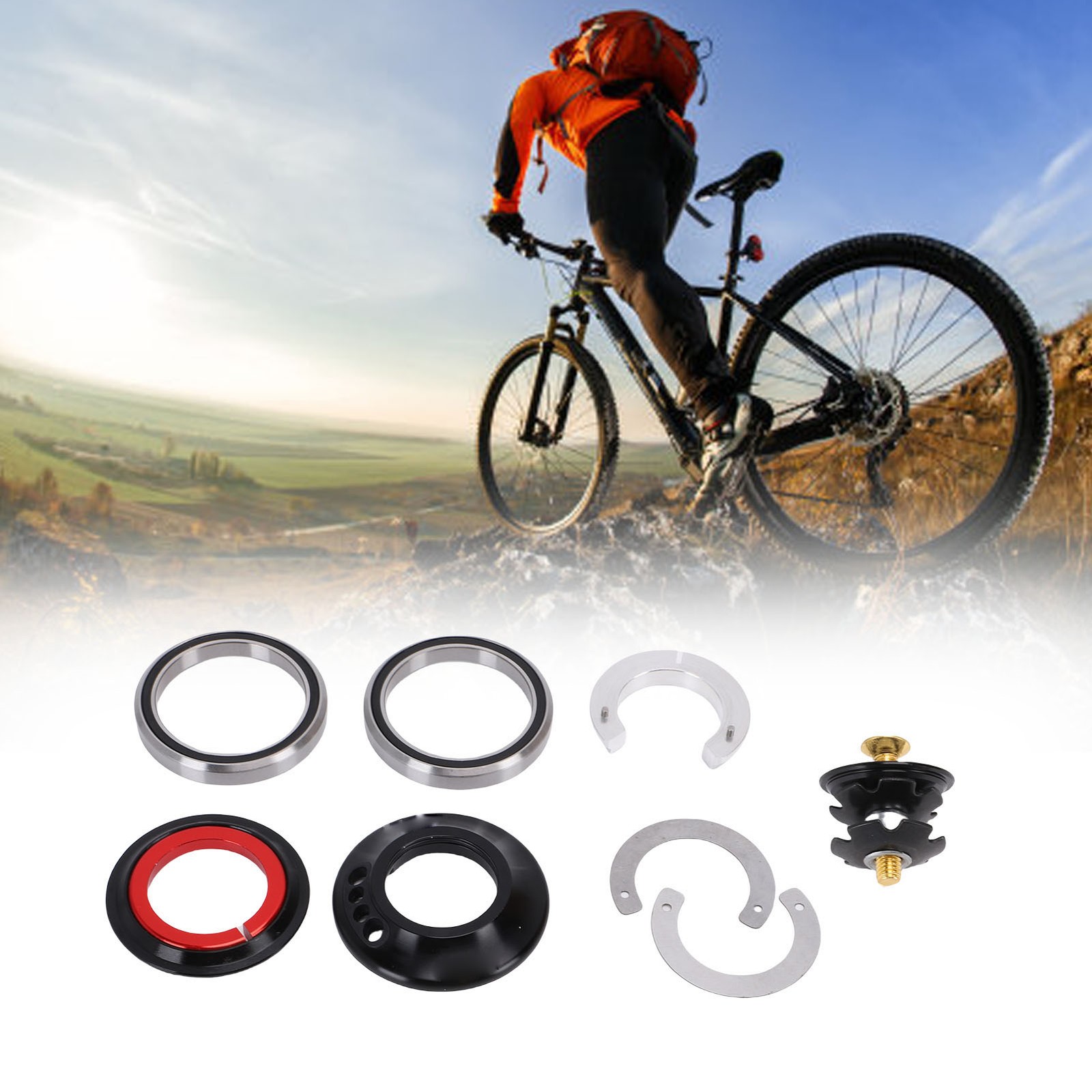 Bike Headset For IS52 Standard Frames Upper 28.6mm Lower 40mm Integrated Hi JGIQ
