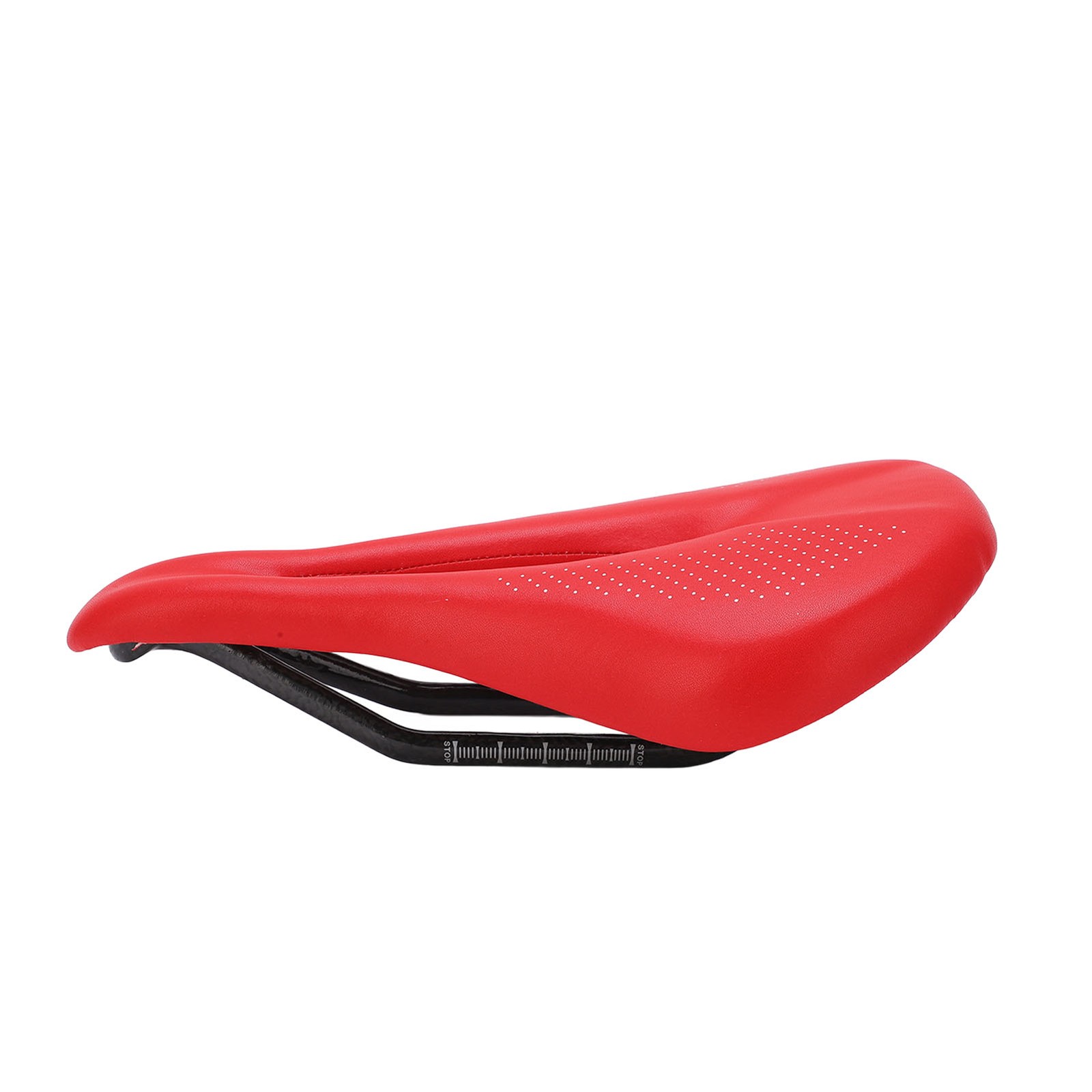 White Saddle Replacement Comfortable Hollow 3K Carbon Fiber + Leather