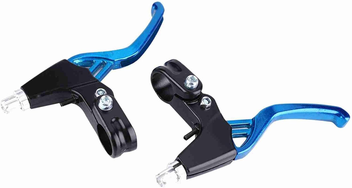 Aluminium Alloy Brake Levers Pair for Universal Cycling, Blue