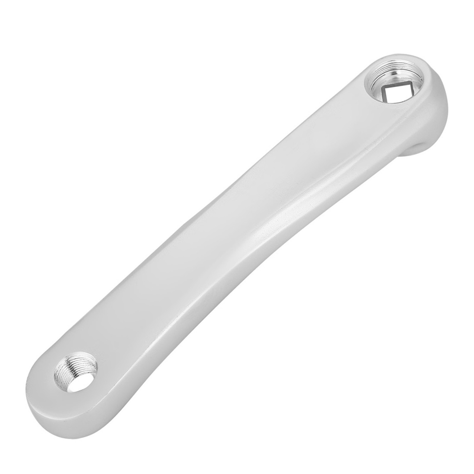 170mm Bike Aluminum Alloy Left Single Chain Crank Arm (Silver Rhombic Hole)