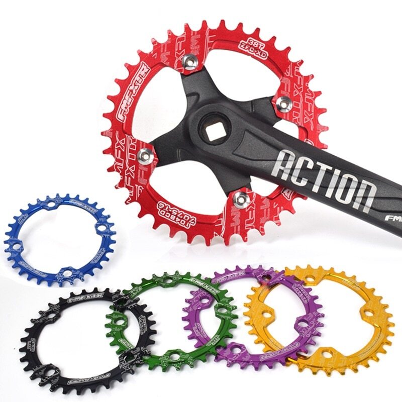 104BCD MTB Round Narrow Wide Chainring Bike Chainwheel 30/32/34/36/38/40/42T