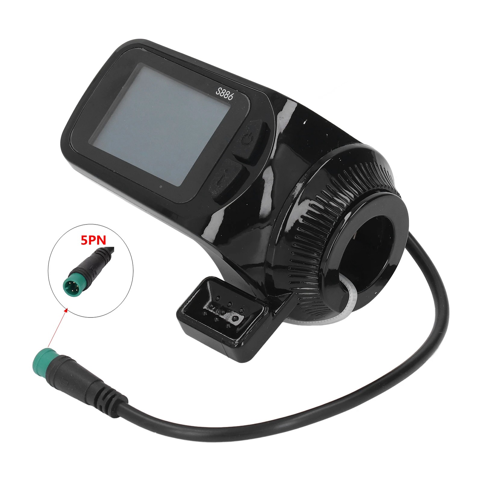 24V/36V/48V S886 Ebike LCD Display Panel Thumb Throttle For Electric Bicycle SDE