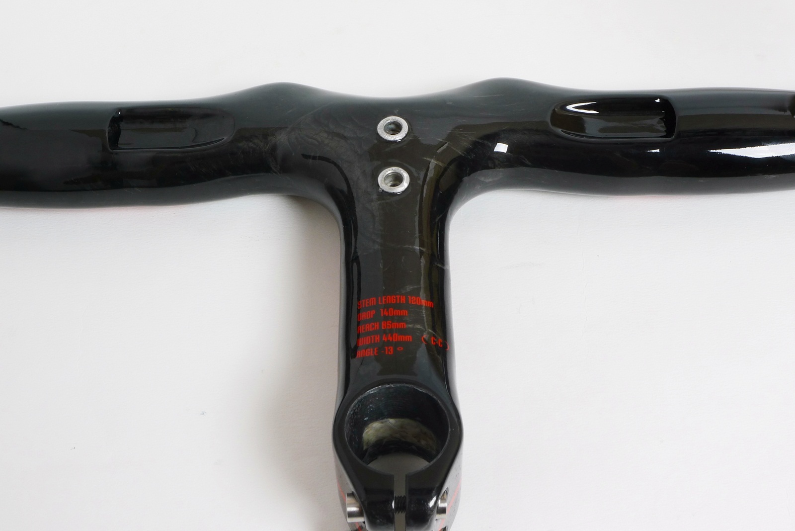 mr-ride 440x120mm 340g Climax 3K Carbon Integrated Handlebar stem HR03A Black