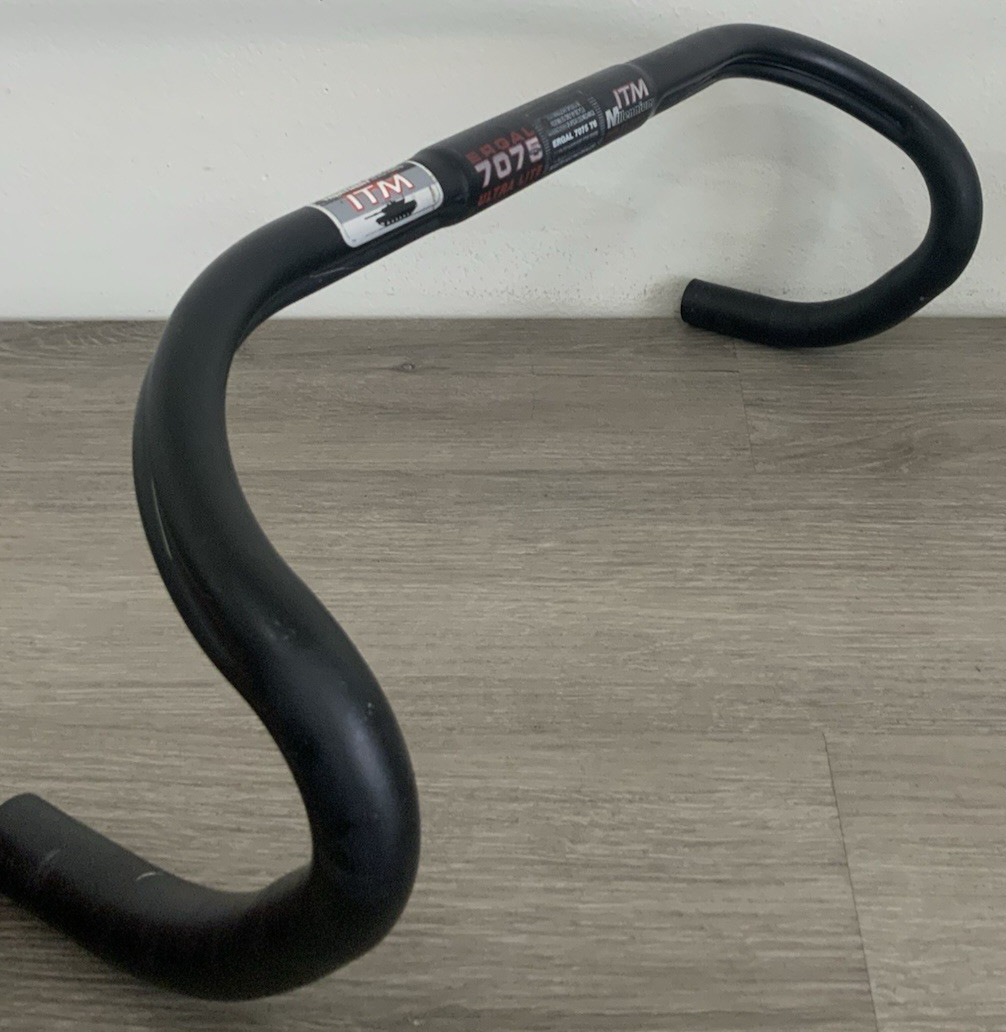 ITM MILLENIUM DROP BARS 41 CM C TO C 228 GRAMS GROOVED ANATOMIC DEEP DROP 160 MM
