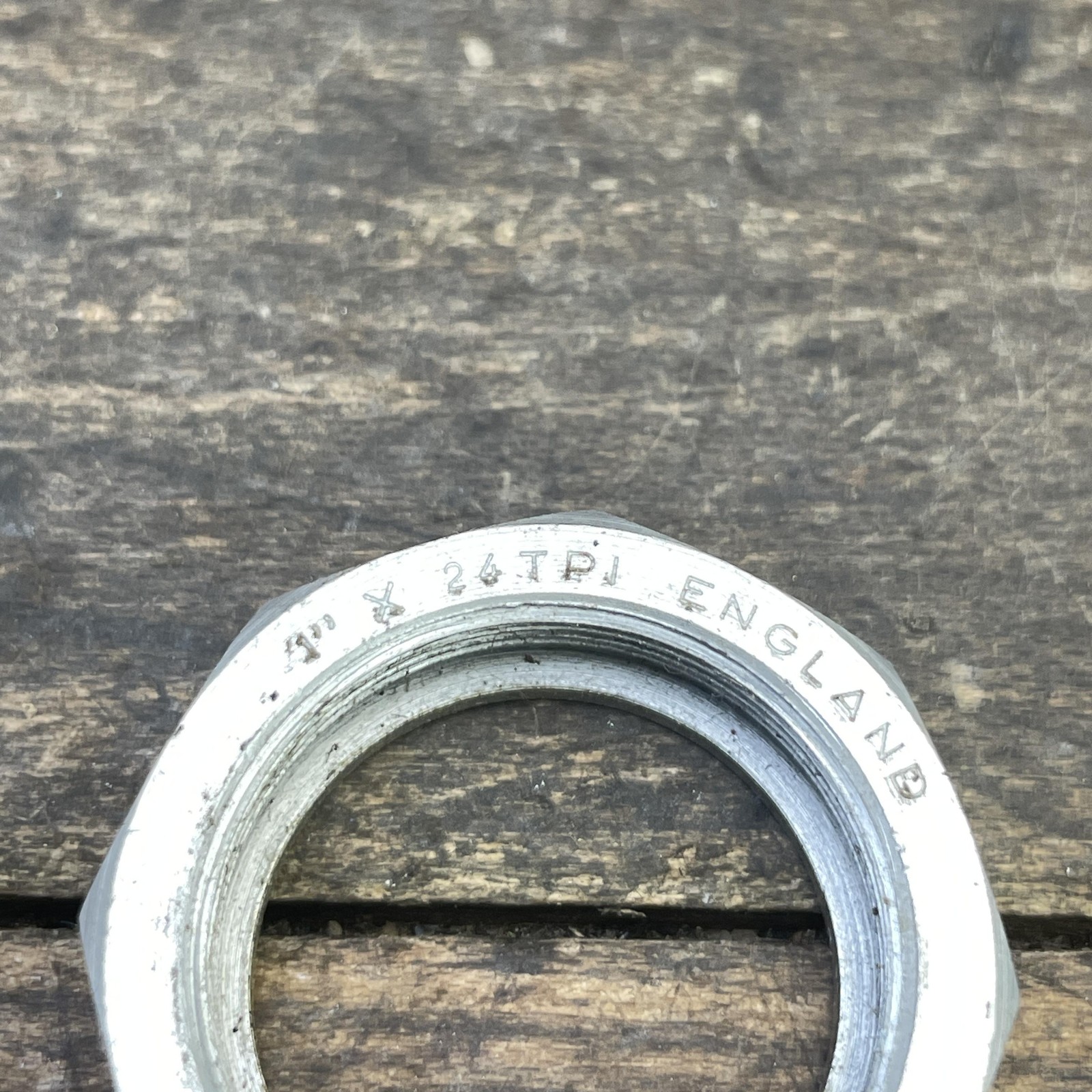 Vintage Campagnolo Super Record Headset Top Nut Alloy 1x24TPI England Italy