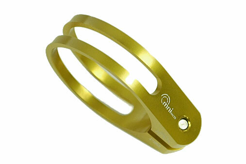 OMNI Racer WORLDS LIGHTEST Alloy Seatpost Clamp 8 grams- 31.8-32.0mm GOLD