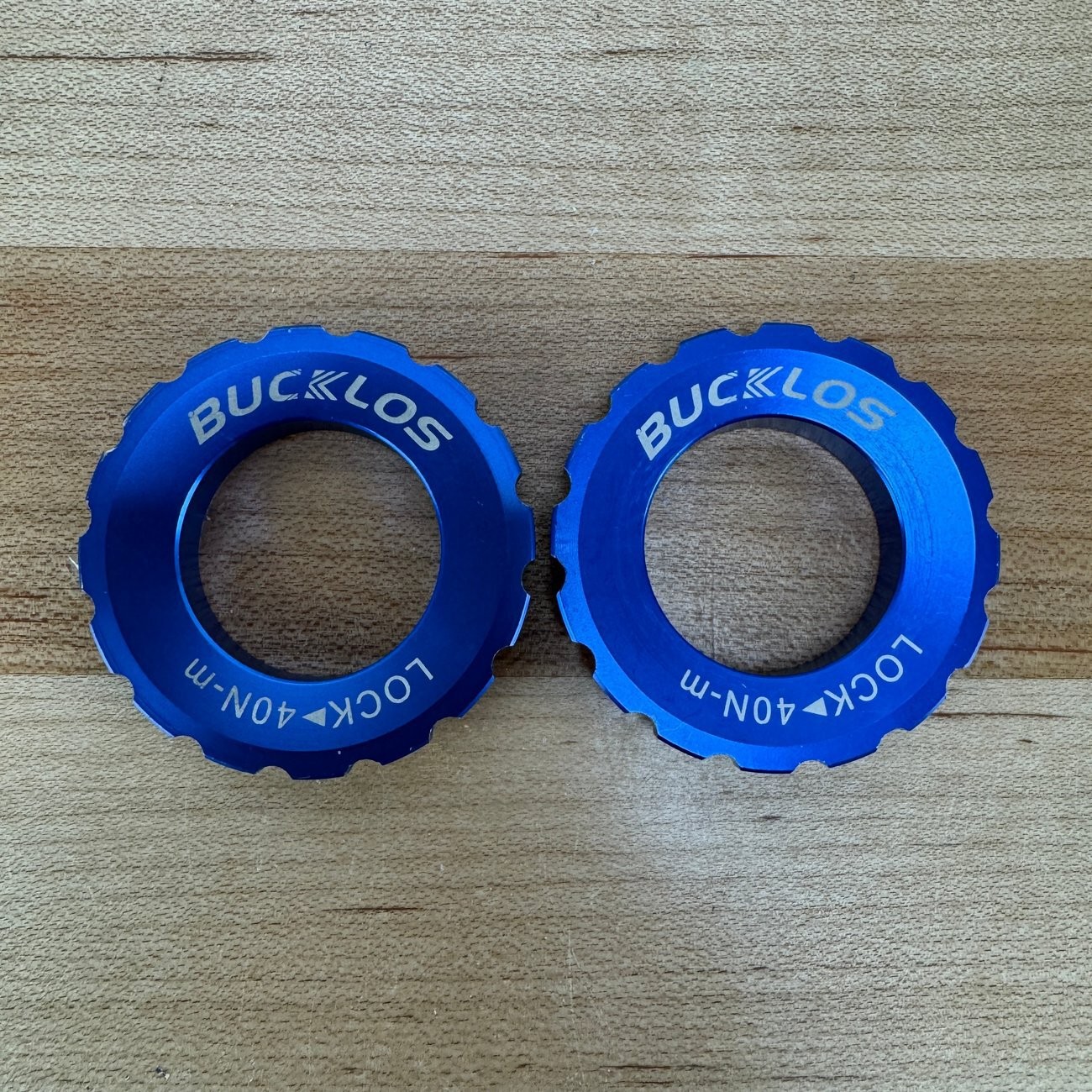 Light Use! Bucklos Pair 6-Bolt to Center Lock Disc Brake Rotor Adapter 64g